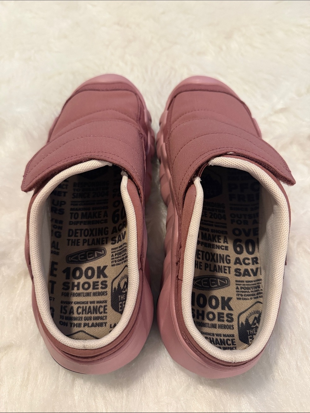 Keen Rose Pink Velcro Slip-On Sneakers - Picture 6 of 9